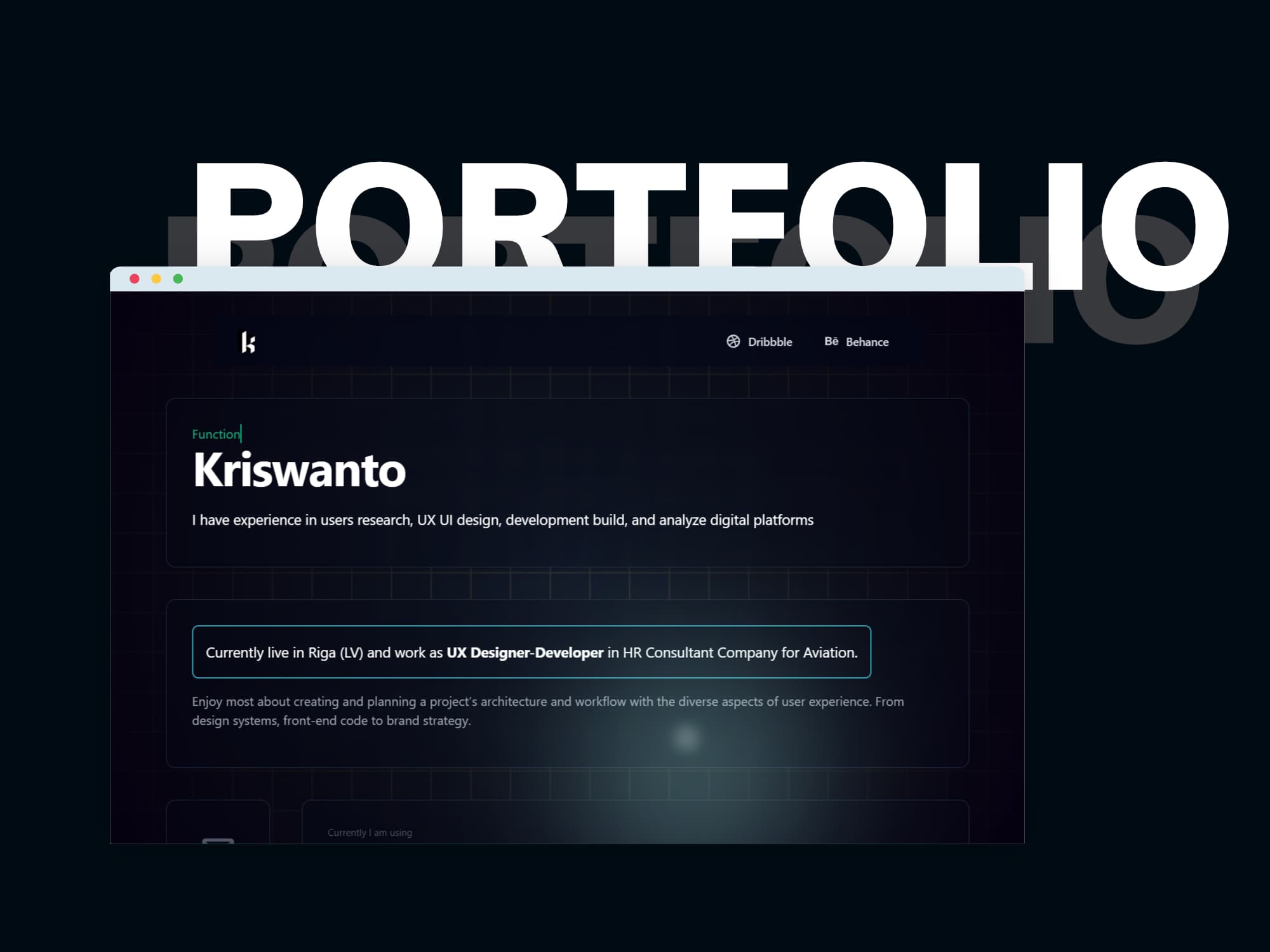 Kriswanto.com Portfolio